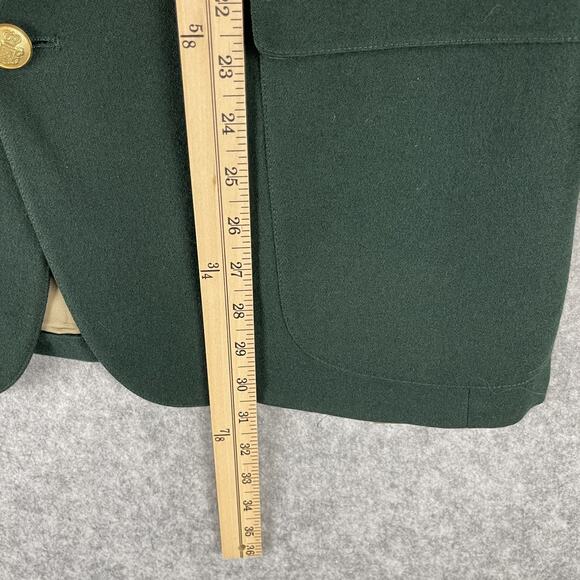 Vintage Culwell & Son Wool Blazer Sport Coat Mens 42R Green Gold Button 80s - Picture 9 of 16